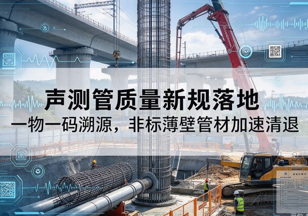 江宁声测管质量新规落地，一物一码溯源，非标薄壁管材加速清退